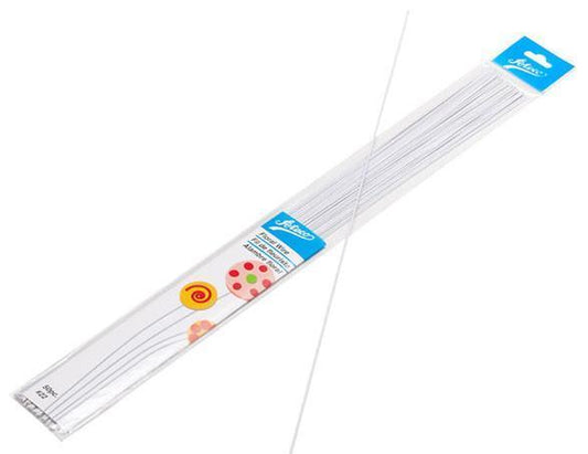 20 Gauge White 14 Covered Floral Wire Ateco 50/PKG